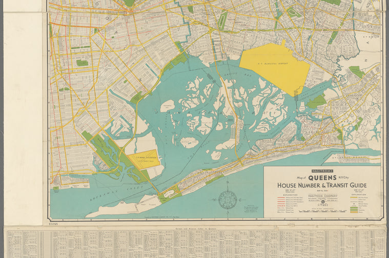 Hagstrom's map of Queens N.Y. City : house number & transit guide