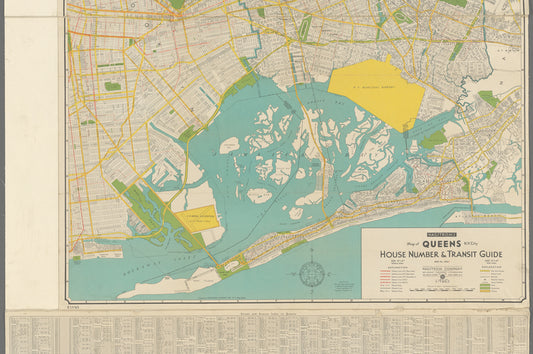 Hagstrom's map of Queens N.Y. City : house number & transit guide