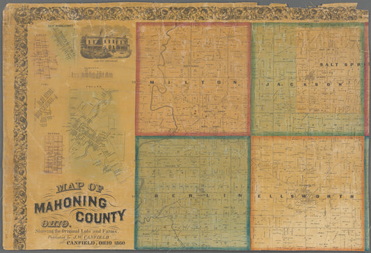 Map of Mahoning County, Ohio : showing the original lots and farm