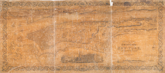 Topographical map of the city and county of New-York, and the adjacent country : with views in the border of the principal buildings, and interesting scenery of the island.