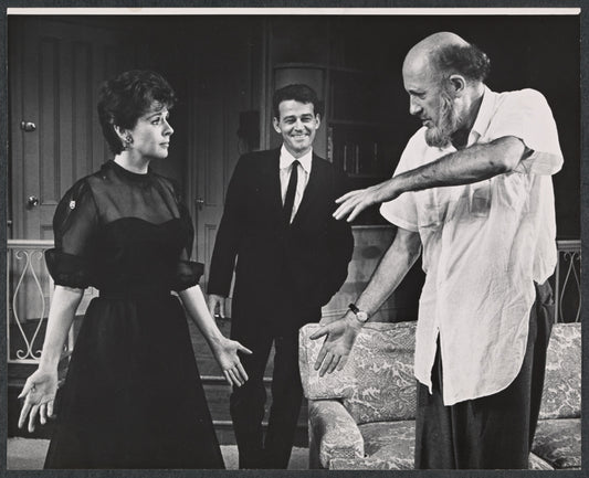 Mala Powers, Murray Hamilton, and Fred Clark in the stage production Absence of a Cello