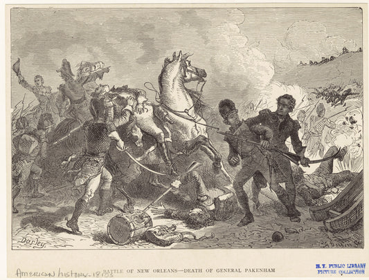 Battle of New Orleans--death of General Pakenham