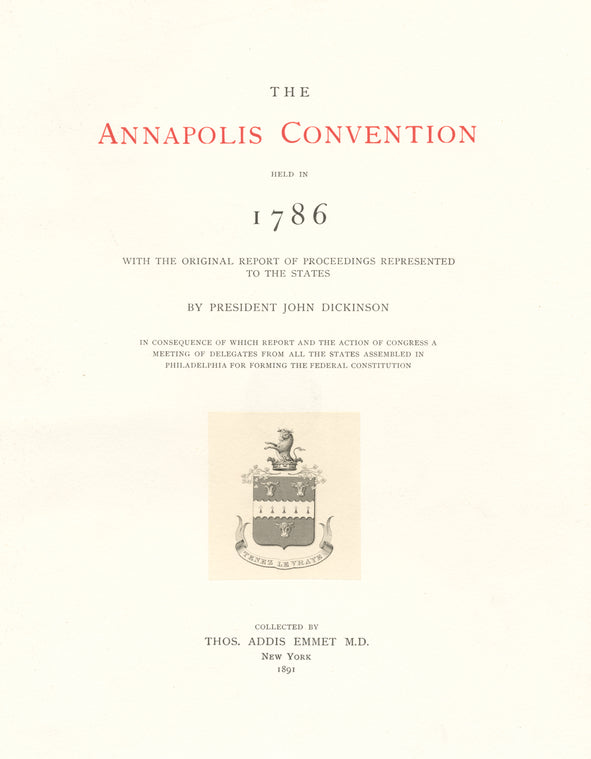 The Annapolis Convention