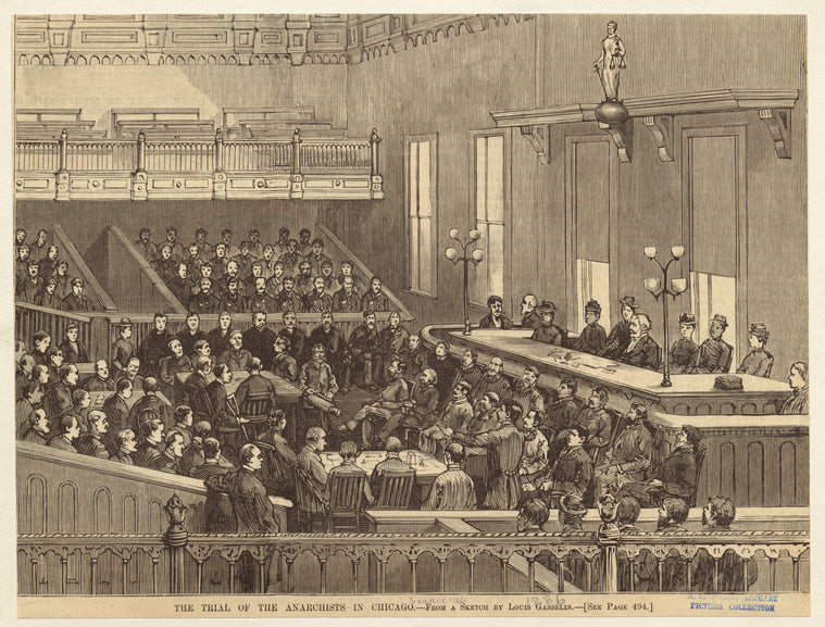 The trial of the anarchists in Chicago