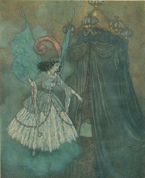 he found herself face to face with a stately and beautiful lady.