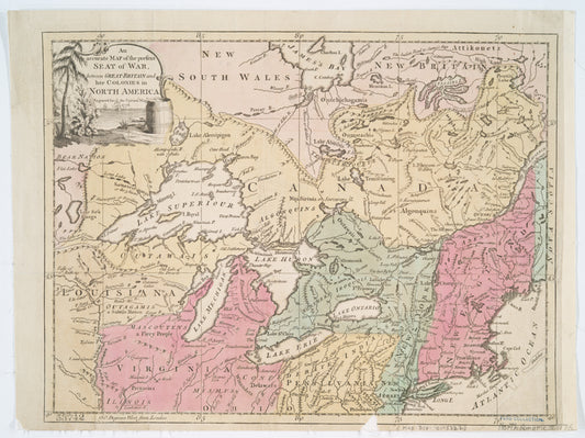 An Accurate map of the present seat of war between Great-Britain and her colonies in North America