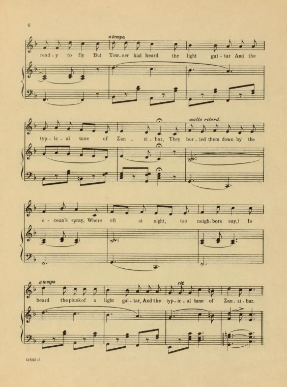 A typical tune of Zanzibar : ditty from "El capitan"