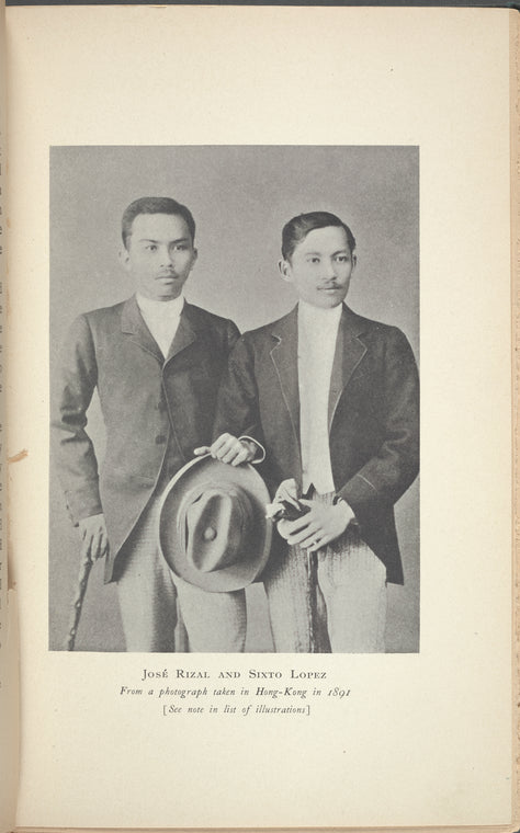José Rizal and Sixto Lopez: From a photograph taken in Hong-Kong in 1891