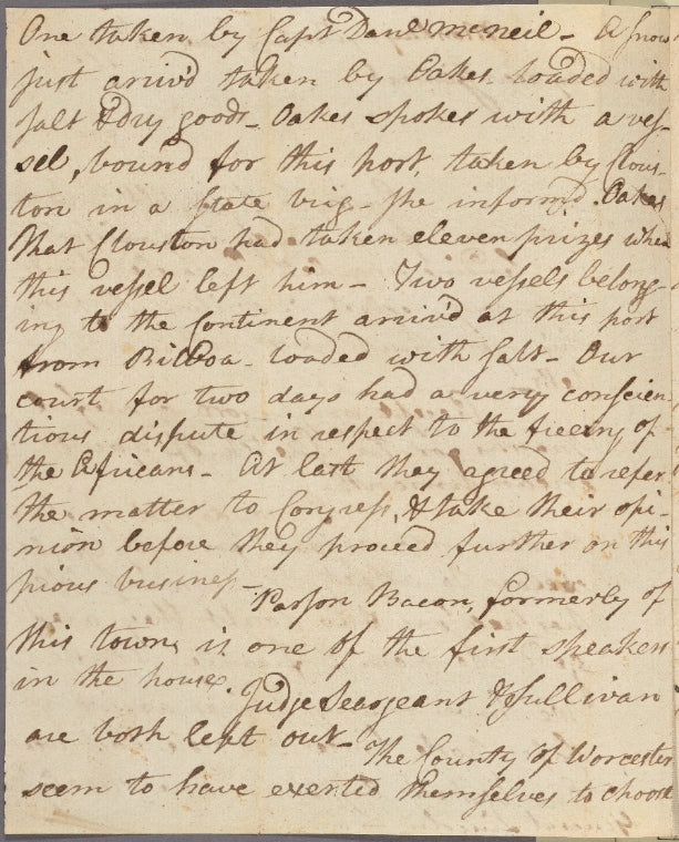 Letter to Gen. [Benjamin] Lincoln [New Jersey]