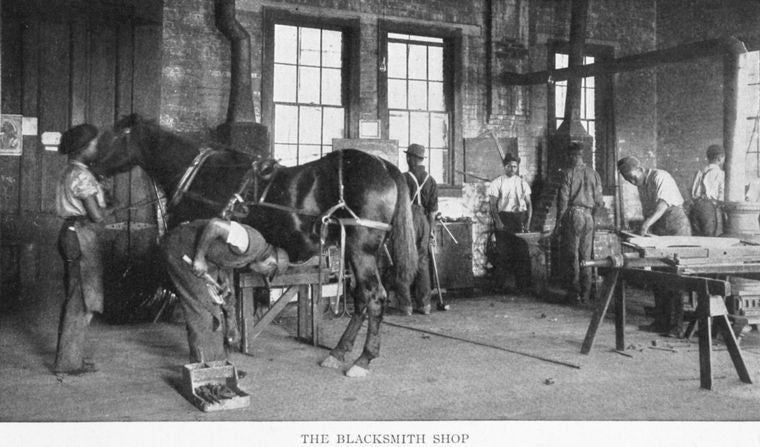 The blacksmith shop