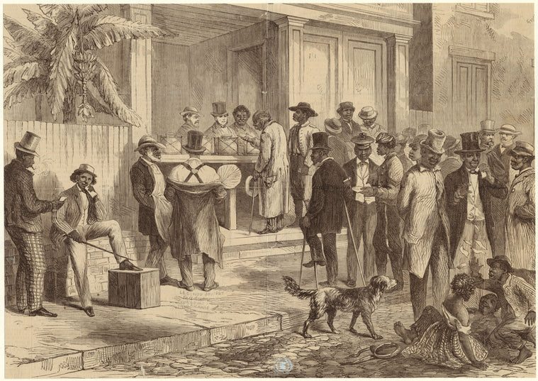 Freedmen voting in New Orleans