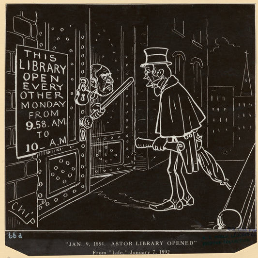 "Jan. 9, 1854, Astor Library opened"