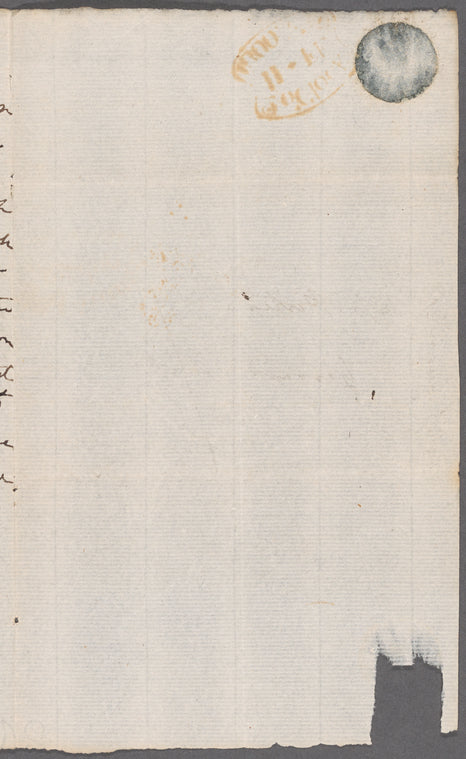 Elizabeth Gunning to Porter sisters, autograph letter signed