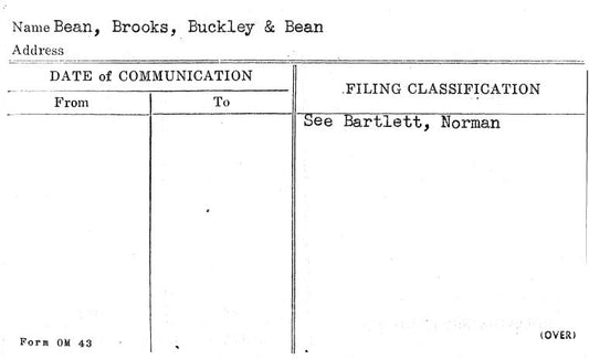 Bean, Brooks, Buckley & Bean