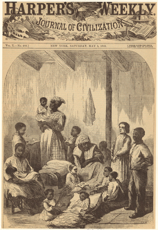 African American women and children, ca. 1866