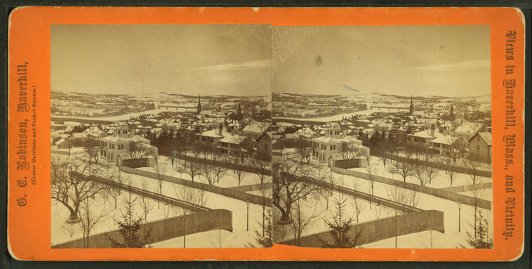 Winter view of Haverhill from Johnson's Observatory.