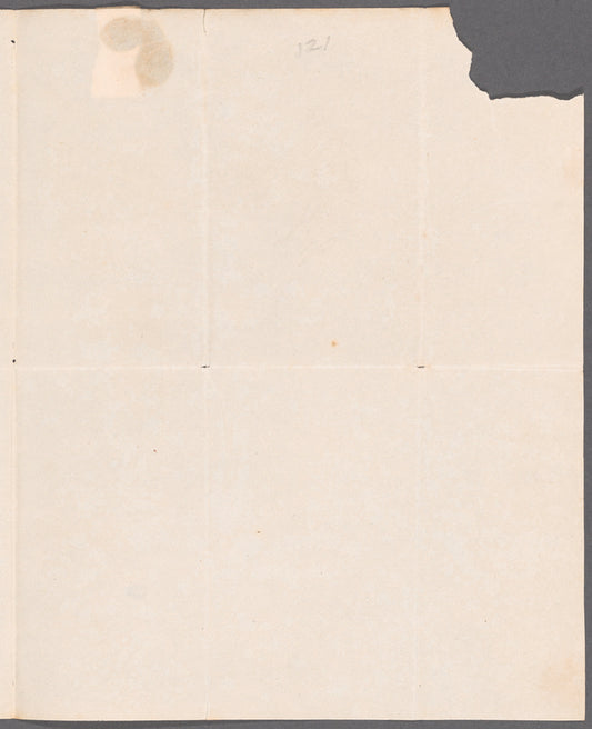 Charles Sullivan to Miss Porter, autograph letter signed