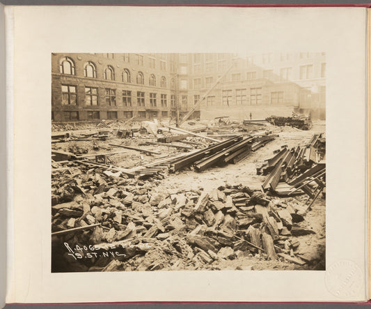 American Museum of Natural History, East Wing construction