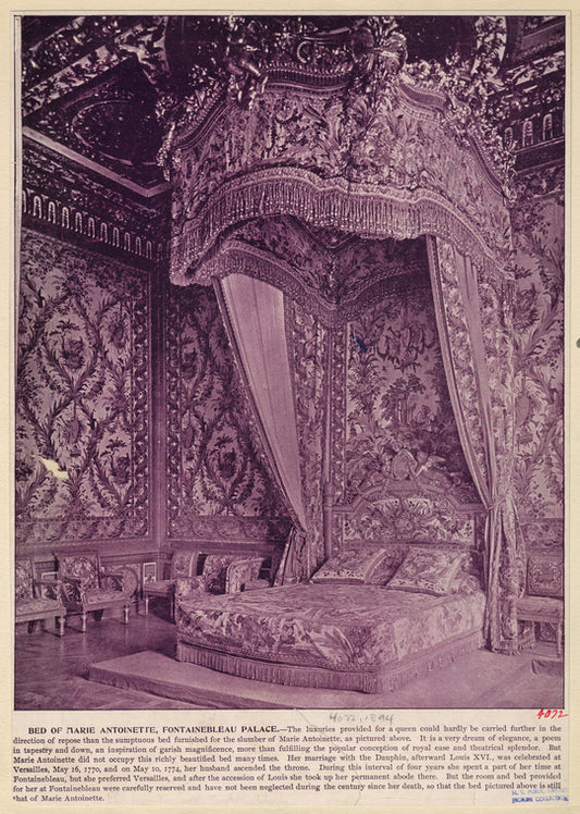 Bed of Marie Antoinette, Fontainebleau Palace