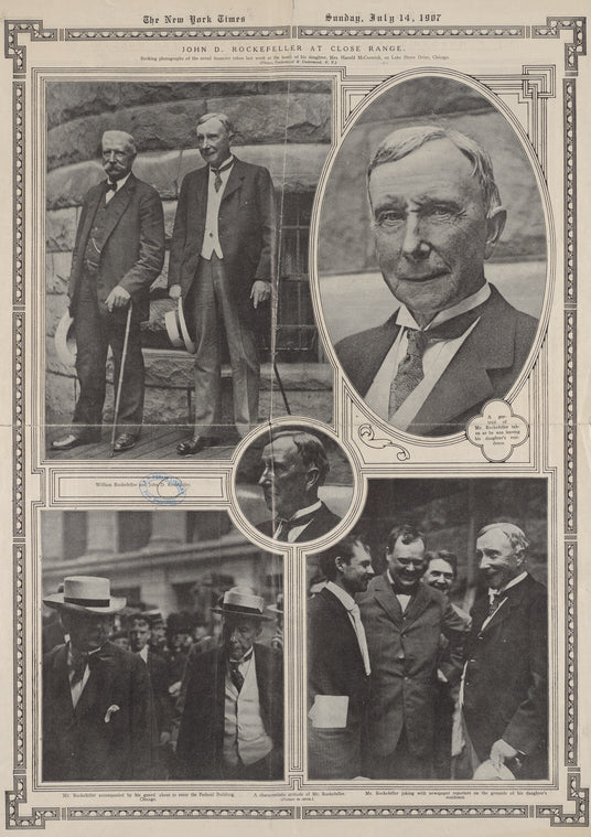 John D. Rockefeller at close range