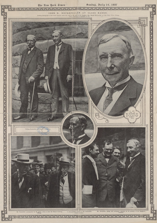 John D. Rockefeller at close range