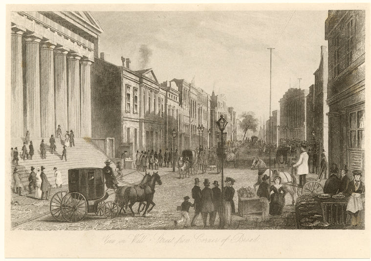 View in Wall Street from corner of Broad