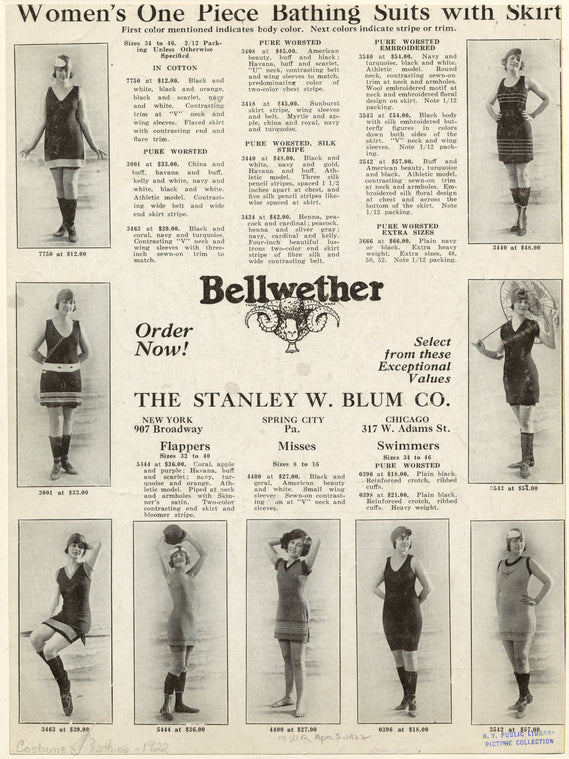 Women's one-piece bathing suits with skirt