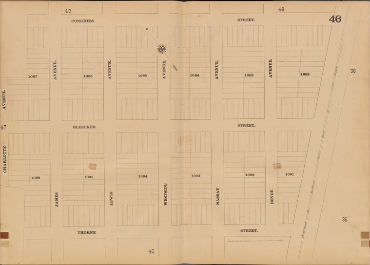 Jersey City, V. 4, Double Page Plate No. 46 [Map bounded by Congress St., Thorne St., Charlotte Ave.]