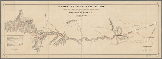 Map of part of Colorado Territory : showing survey west of Denver City