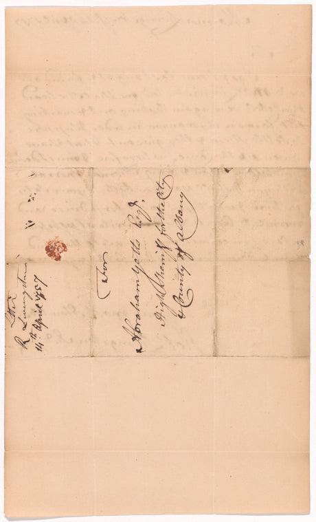 Livingston, Robert, Junr., addressed to Abraham Yetts [Yates] Esqr., High Sheriff for the City and County of Albany