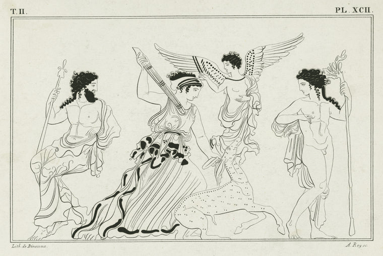 Diana the huntress, with Jupiter, Apollo and Winged Victory