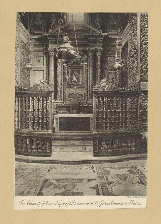 The chapel of our lady of Philermos in St. John's church, Malta.