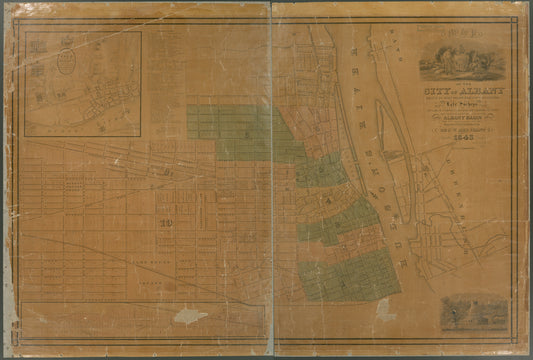 Map of the city of Albany