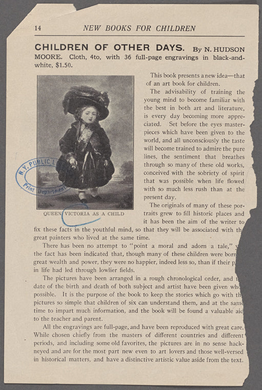 Queen Victoria as a child.