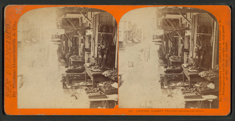 Chinese market places, Sacramento Street.