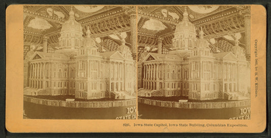 Iowa State Capitol, Iowa State building, Columbian Exposition.