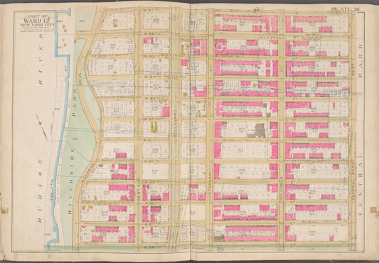 Map bounded by W. 97th St., Central Park W., W. 86th St., Hudson St.