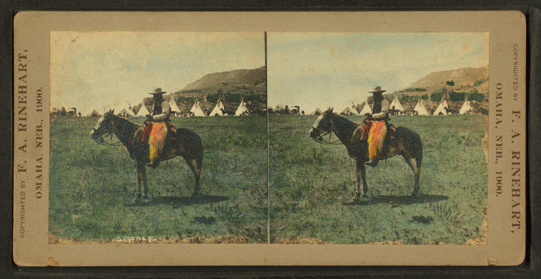 Smokey' on horseback.