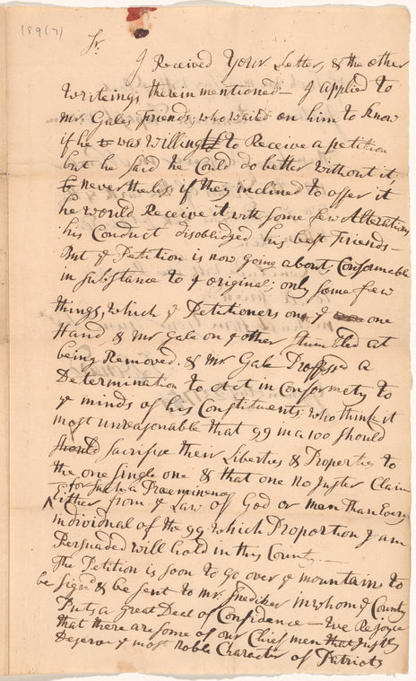 Correspondence with Reverend Silas Leonard