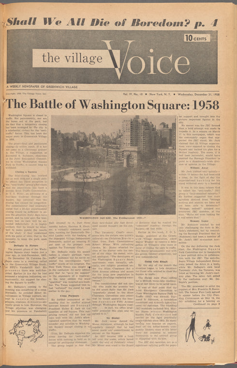 The Battle of Washington Square: 1958