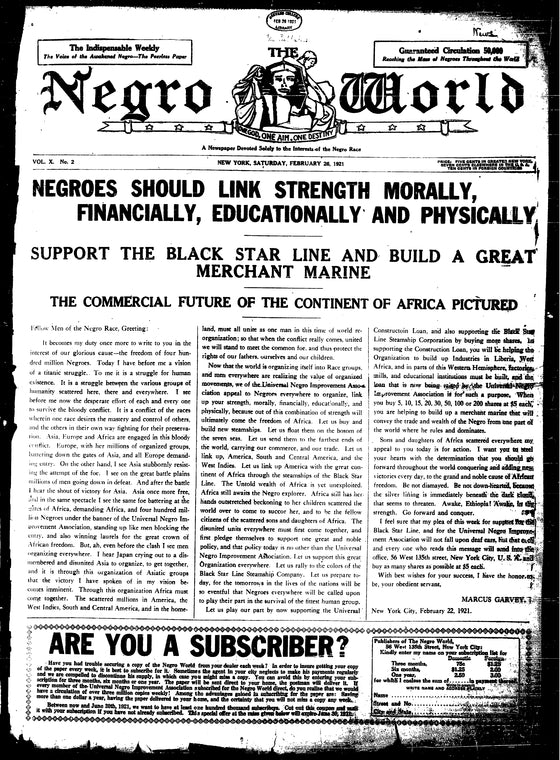 The Negro world