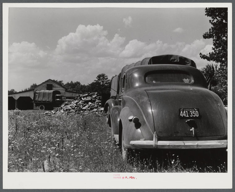 CCC (Civilian Conservation Corps) boys and trucks were used to help some of the families move out of the area being taken over by the Army in Caroline County, Virginia.