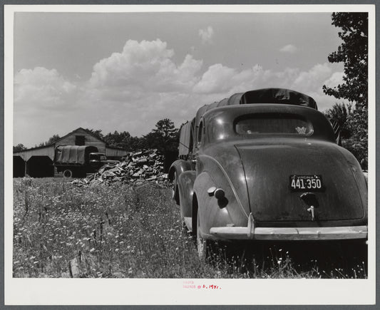 CCC (Civilian Conservation Corps) boys and trucks were used to help some of the families move out of the area being taken over by the Army in Caroline County, Virginia.