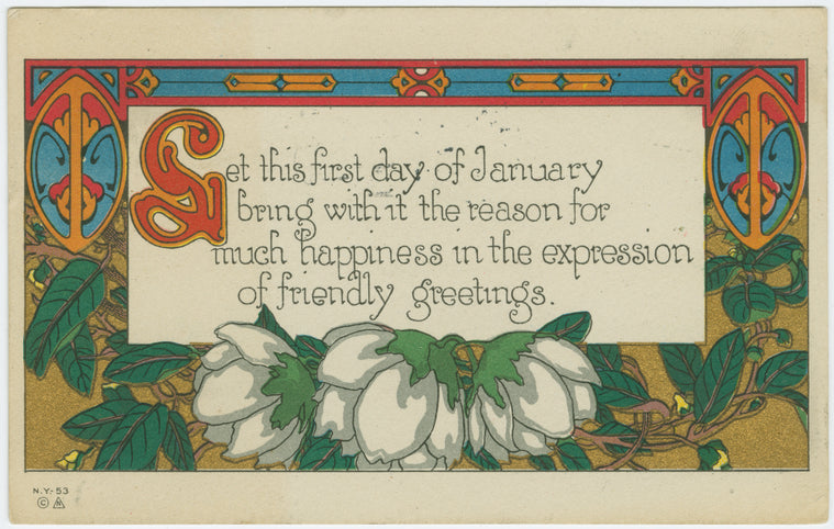 Let this first day of January bring with it the reason for much happiness...