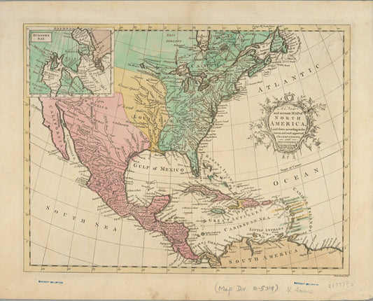 A new and accurate map of North America: laid down according to the latest, and most approved observations and discoveries