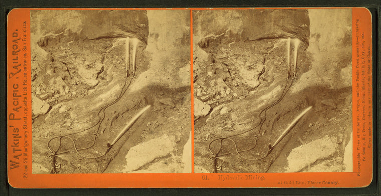 Hydraulic mining, at Gold Run, Placer County.