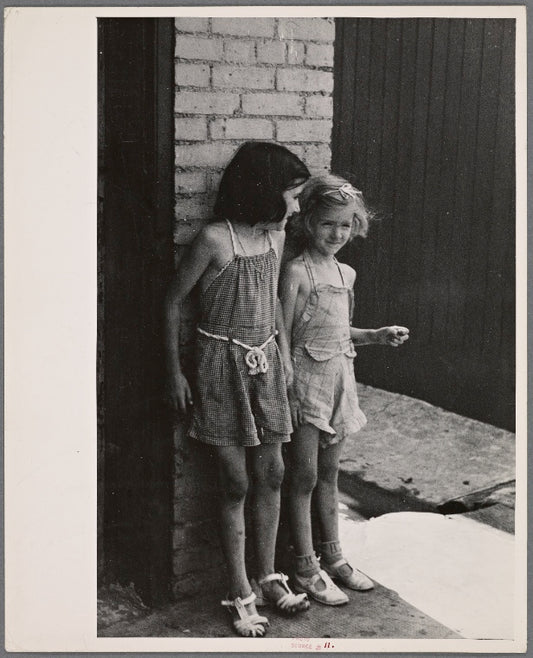 Children in slum district. Baltimore, Maryland.