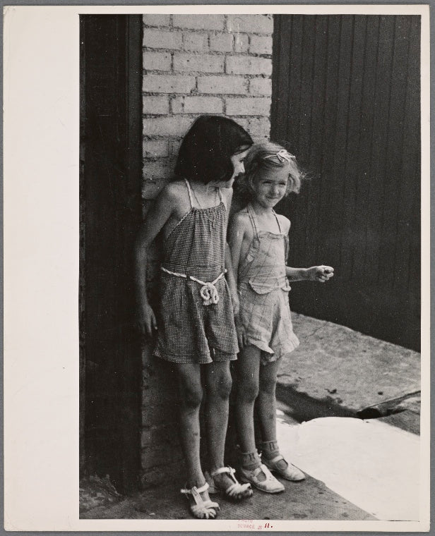 Children in slum district. Baltimore, Maryland.