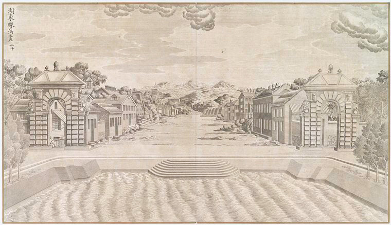 Hudong xianfahua, painting of perspective, east of the lake. [20]