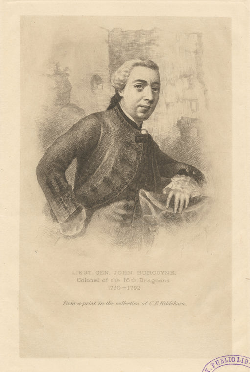 Lieut. Gen. John Burgoyne, Colonel of the 16th Dragoons.